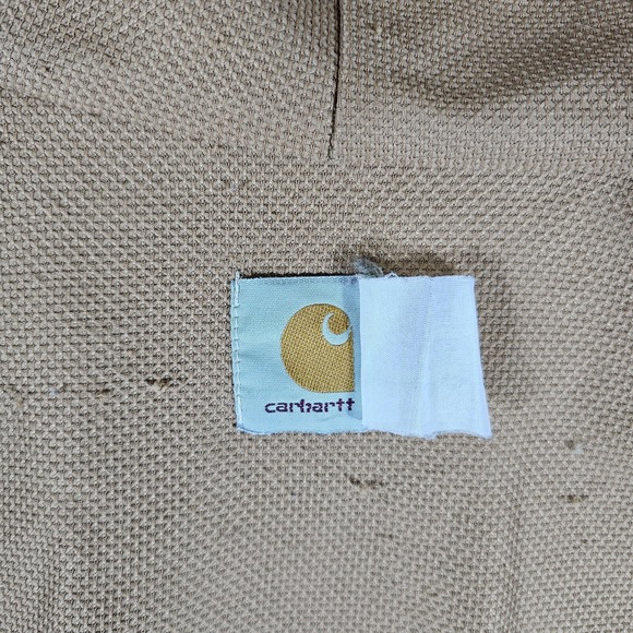 Carhartt J140 BRN Full Zip‎ Canvas Jacket Brown Men's Size 2XL Distressed Grunge - Picture 7 of 10
